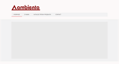 Desktop Screenshot of ambienta.ba
